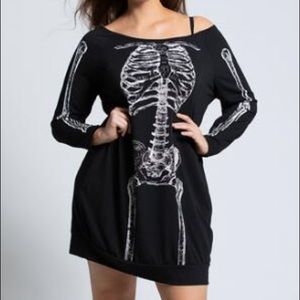 Skeleton Dress Costume size 3X/4X Plus Size